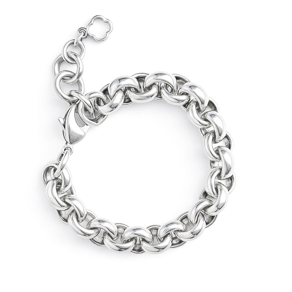 Armbänder - Rolloglieder - Armband für stilvolle Auftritte - Silber - A311 - silber - Beau Soleil Jewelry