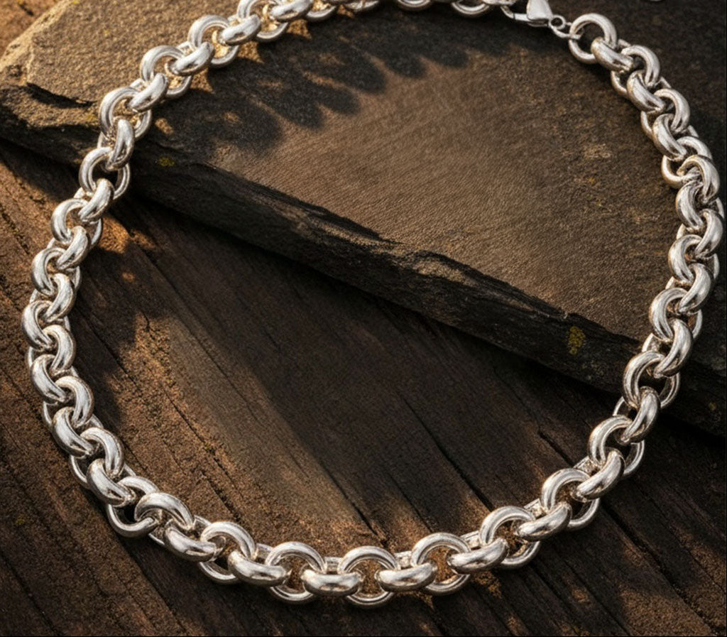 Ketten - Rolloglieder - Kette – Verstellbare Halskette für besondere Anlässe - Silber - K311 - s - Beau Soleil Jewelry