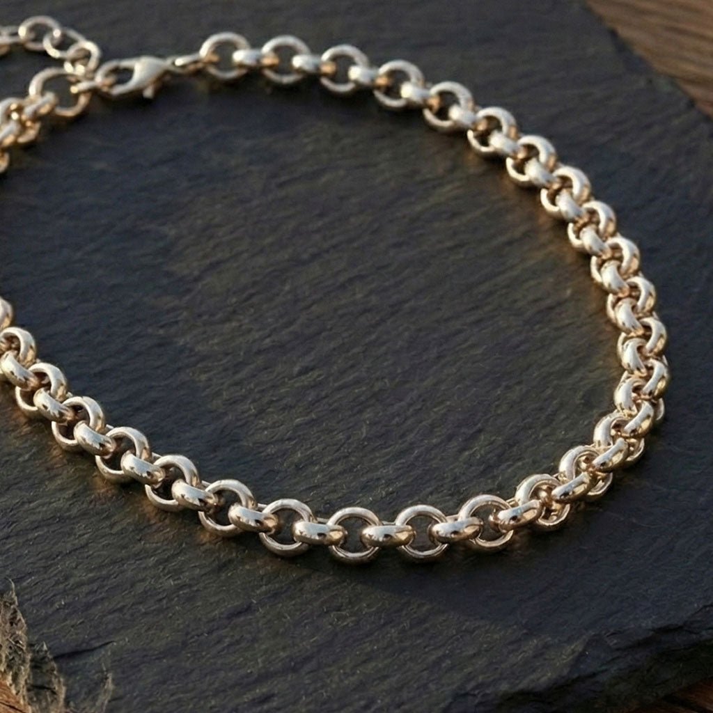 Ketten - Rologlieder - Kette – Rolo Halskette für besondere Anlässe - Gold - K311-40-g - Beau Soleil Jewelry