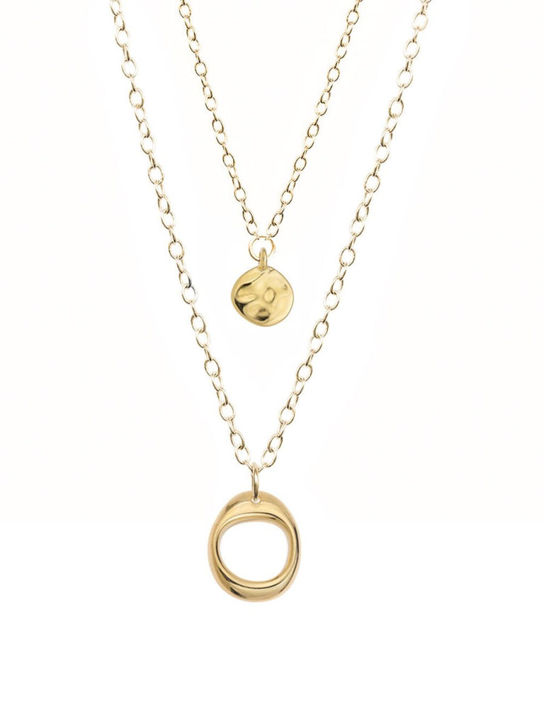 Schmuck Set’s - Schmuck-Set Halsketten - Duo - Gold - K305+k309-Duo-gold - Beau Soleil Jewelry