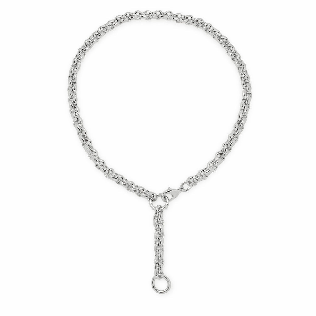 Schmuckset Damen mit Rolo Gliederkette und Armband