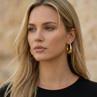 Ohrhänger Ohrringe Ohrstecker - Statement - Ohrstecker aus Edelstahl - Silber - O366 - Beau Soleil Jewelry