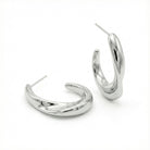 Ohrhänger Ohrringe Ohrstecker - Statement - Ohrstecker aus Edelstahl - Silber - O366 - Beau Soleil Jewelry