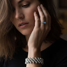 925 Silber Schmuck - Sterling Silber Ring mit Aquamarin (6mm) - 52 - 53(S) - R140Aquam6mm--52-53 - Beau Soleil Jewelry