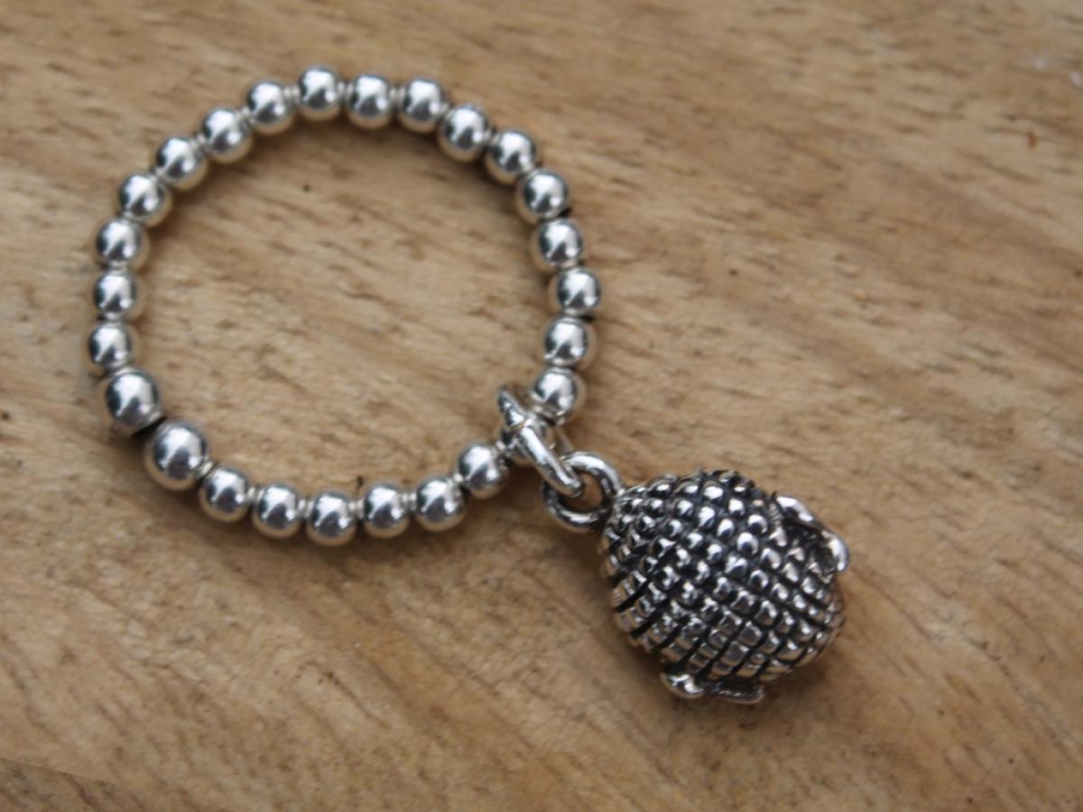 925 Silber Schmuck - Sterling Silber Ring mit Buddha Anhänger - 52-53 (S) - R1126_buddha - Beau Soleil Jewelry