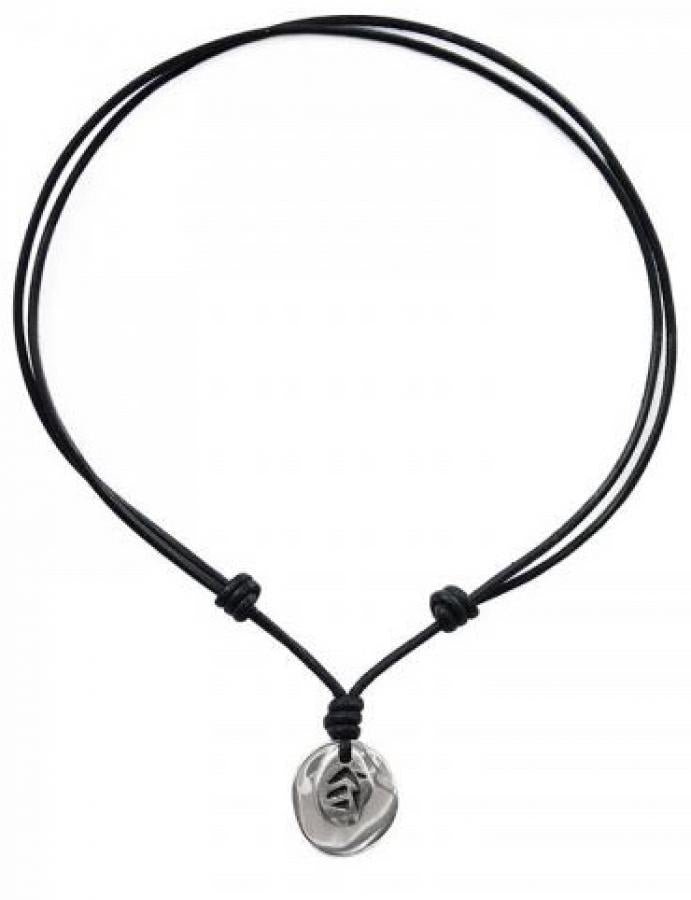 Ketten - Lederkette mit Münzen Anhänger Längenverstellbar K264 - Braun - K264_coin - Beau Soleil Jewelry