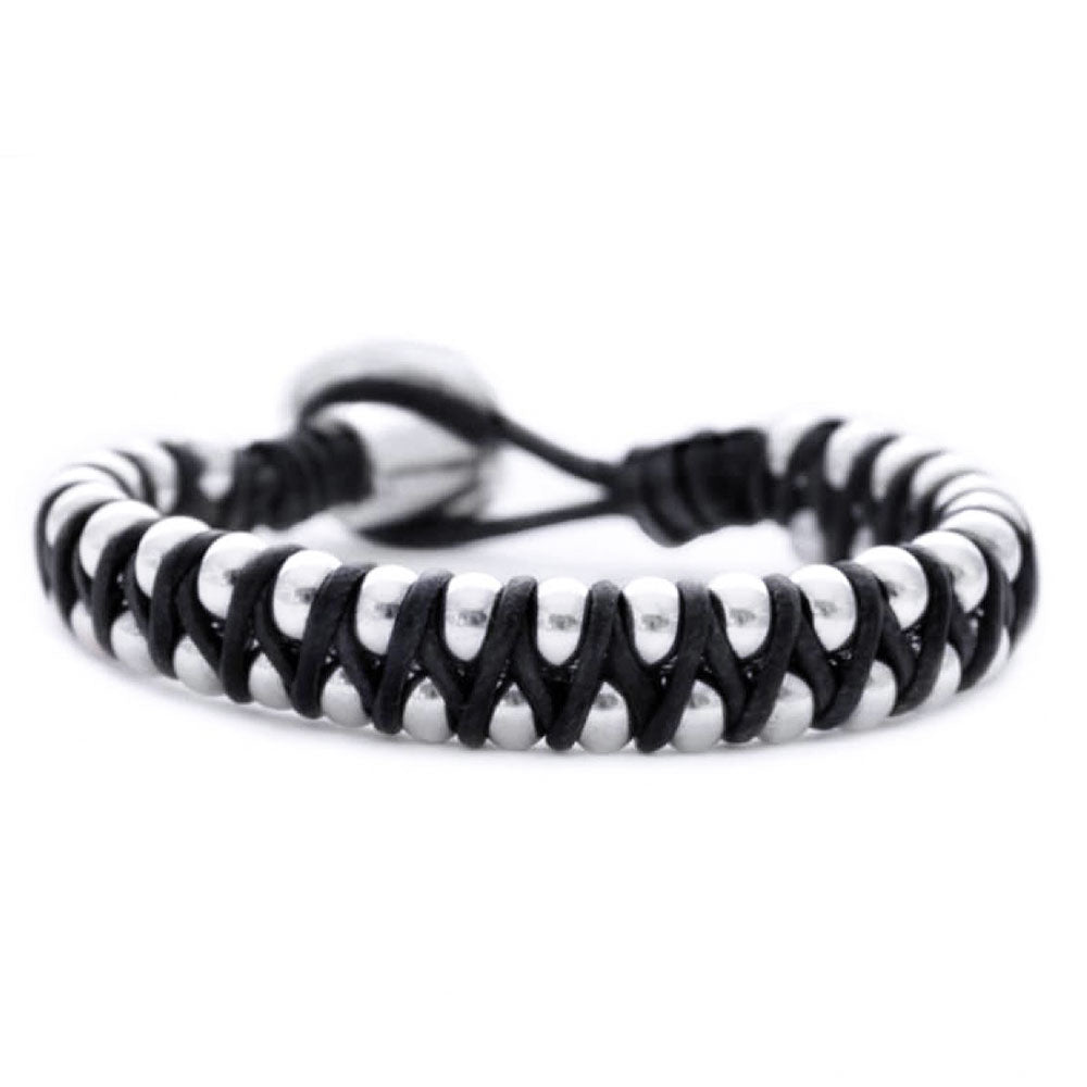 Beau Soleil Schmuck Kollektion - Damen und Herren Lederarmband A933 - Braun - A933-18-Braun - Beau Soleil Jewelry