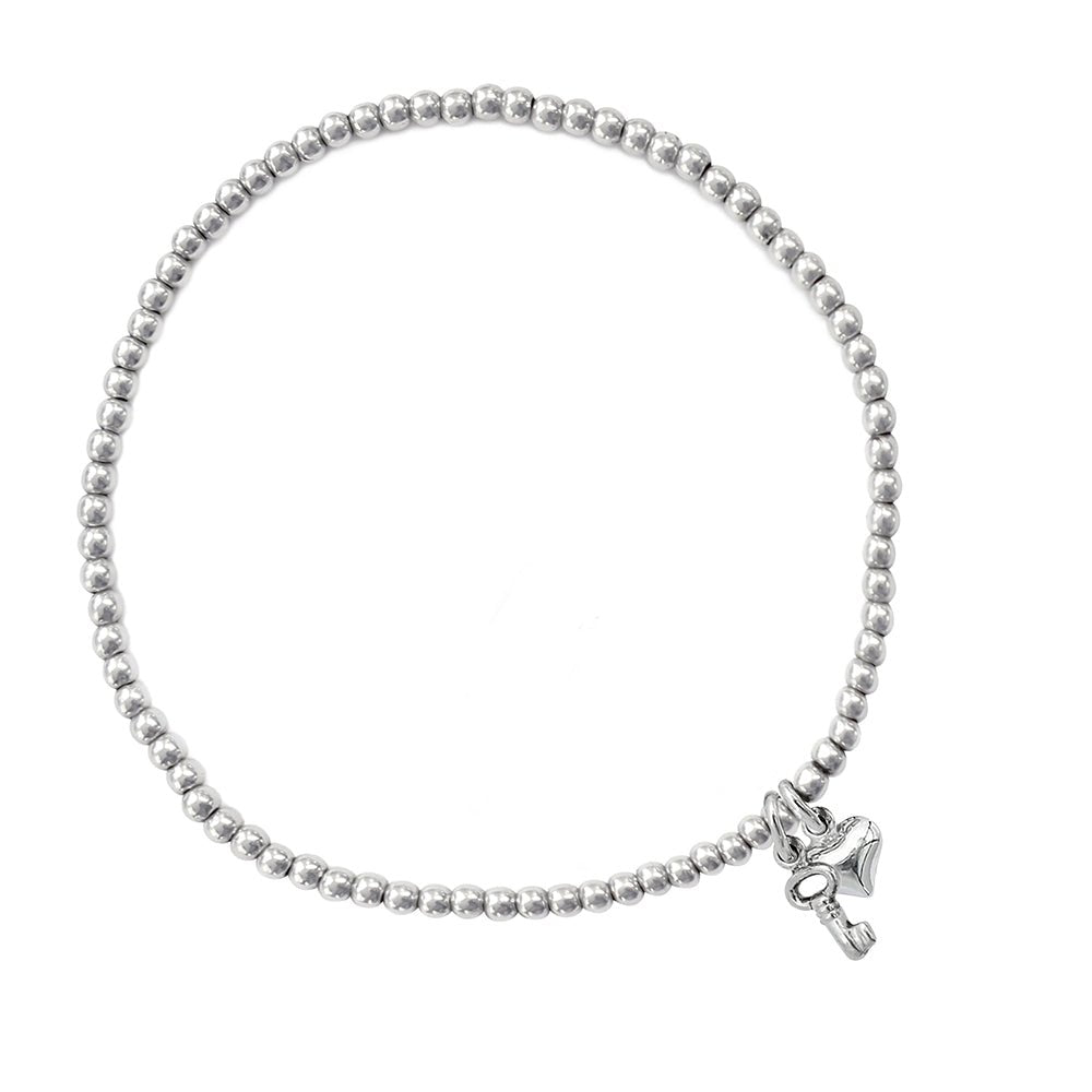 ASH'S CHOICE Damen Armband Aus 925 Sterling Silber, 14K Vergoldet, Verstellbar Mit Herz-Anhänger