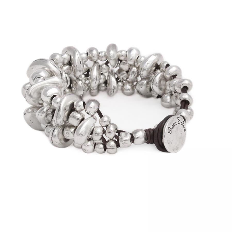 Armbänder - Damen Lederarmband A957 - Braun - A957-18-Braun - Beau Soleil Jewelry