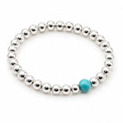 Perlenarmband Silber mit Murano Glasperle