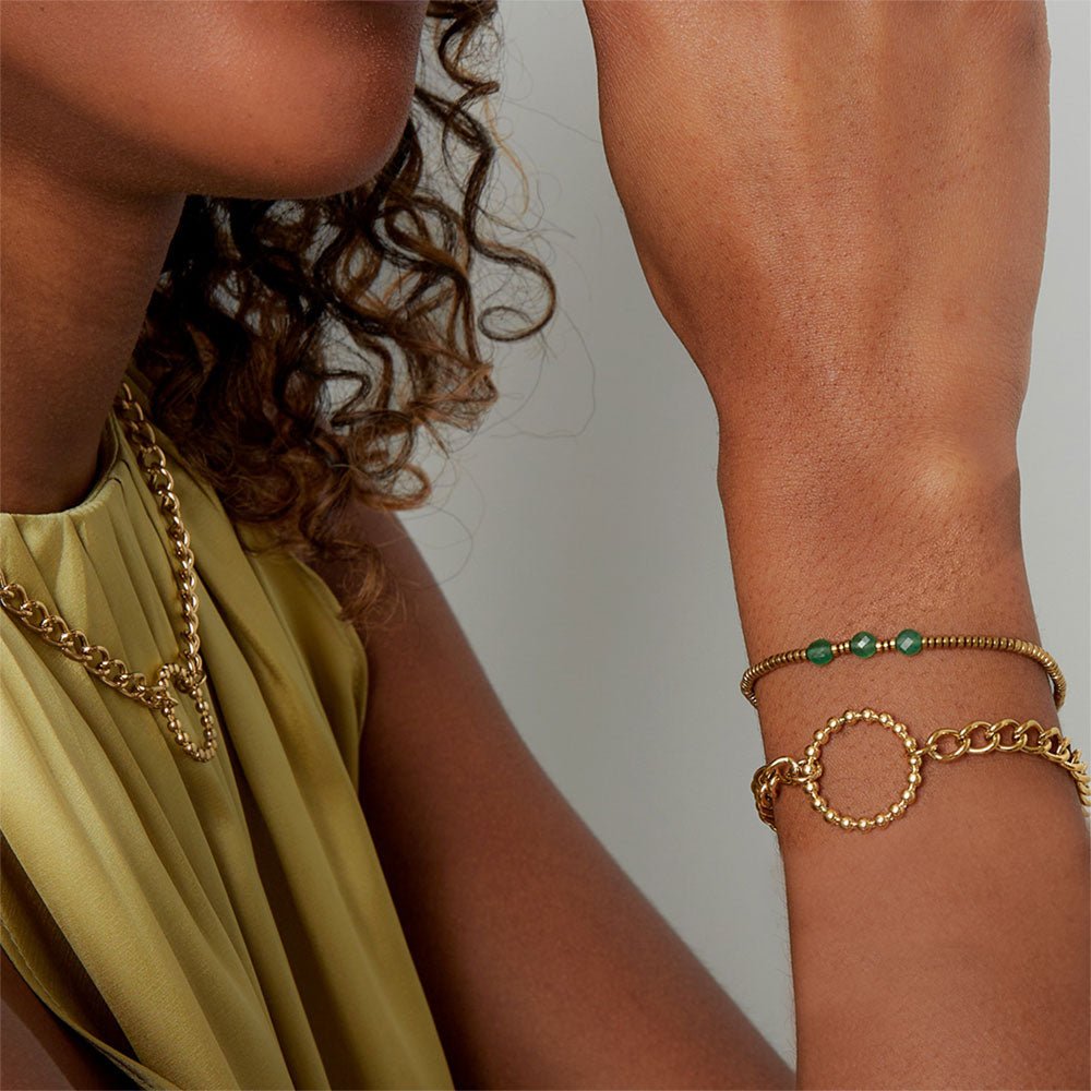 Armbänder - Armband Circle - Elegantes Statement - Silber - armband-cicle-ay-1015-silber - Beau Soleil Jewelry