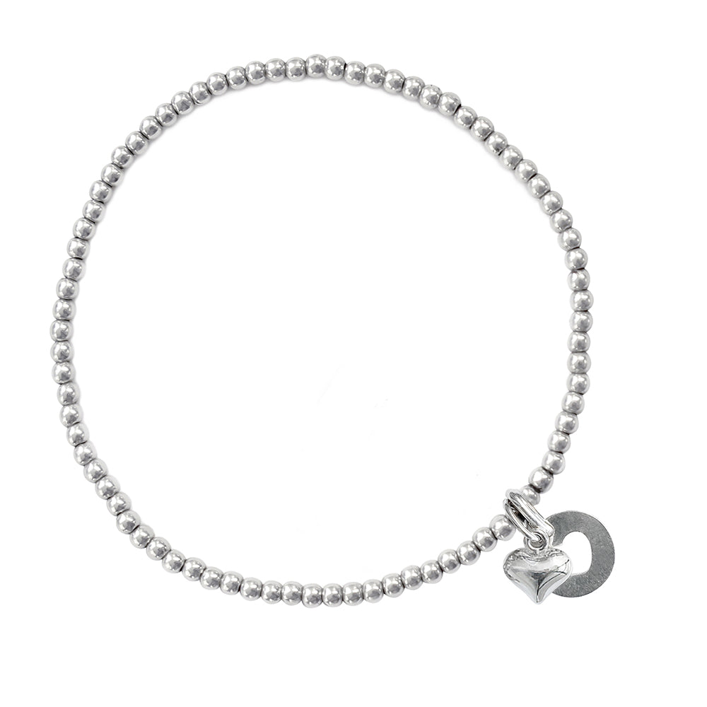925 Silber Armband Herz & Münze kaufen – Beau Soleil Jewelry | Silberarmbänder
