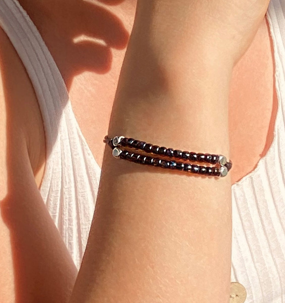 Armbänder - Armband Lilly A904 in Gold oder Silber - 18-Braun - A904-18-braun--silber - Beau Soleil Jewelry