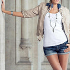 Armbänder - Mehrreihiges Lederarmband - 18-Braun - A961 - Beau Soleil Jewelry