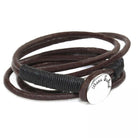 Armbänder - Lederamband zum wickeln Surfer Style - 18-Braun - 837A_tarifa - Beau Soleil Jewelry