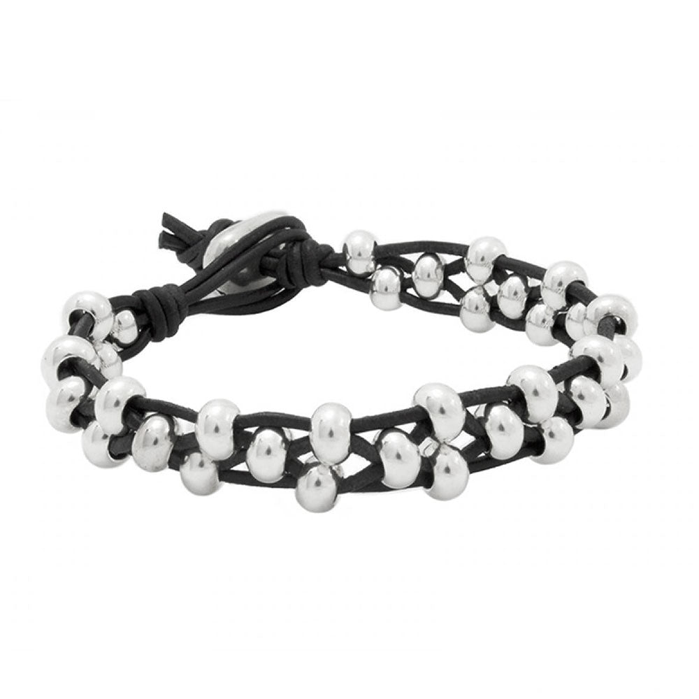 Armbänder - Geflochtenes Lederarmband A914 - Braun - A914-18-Braun - Beau Soleil Jewelry