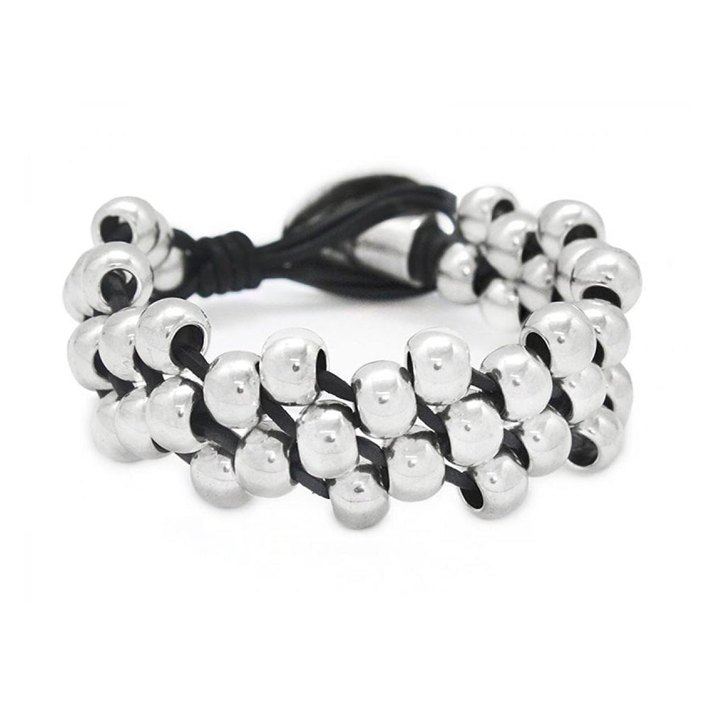 Beau Soleil Schmuck Kollektion - Damen Armband Leder A970 - Braun - A970-18-Braun - Beau Soleil Jewelry