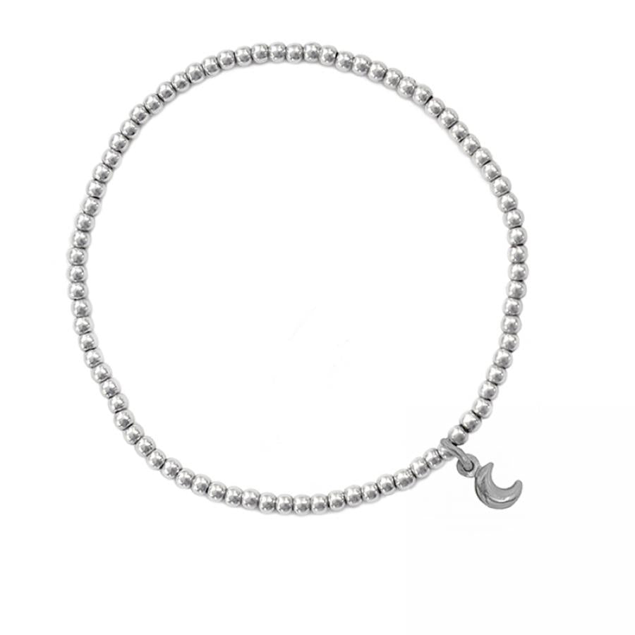 925 Silber Schmuck - 925 Silber Armband Mond - 17 - 898Amond-17 - Beau Soleil Jewelry