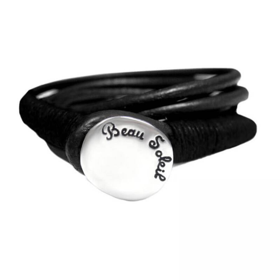 Armbänder - Lederamband zum wickeln Surfer Style - 18-Braun - 837A_tarifa - Beau Soleil Jewelry