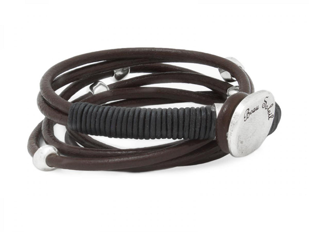 Armbänder - Wickelarmband Tarifa Braun BA837 - 18-Braun - 837BA-braun - Beau Soleil Jewelry