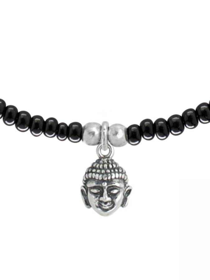 Ketten - 925 Silber Kette Buddha 4 - K501_buddha_schwarz-1 - Beau Soleil Jewelry