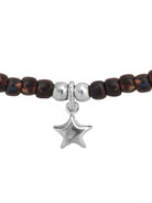 Ketten - 925 Silber Kette Collier Stern - Schwarz - K501_stern_br - Beau Soleil Jewelry