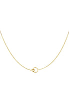 Ketten - Feine Halskette mit verbundenen Ringen - Gold - KE-1017-gold - Beau Soleil Jewelry