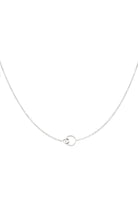 Ketten - Feine Halskette mit verbundenen Ringen - Silber - KE-1017-silber - Beau Soleil Jewelry