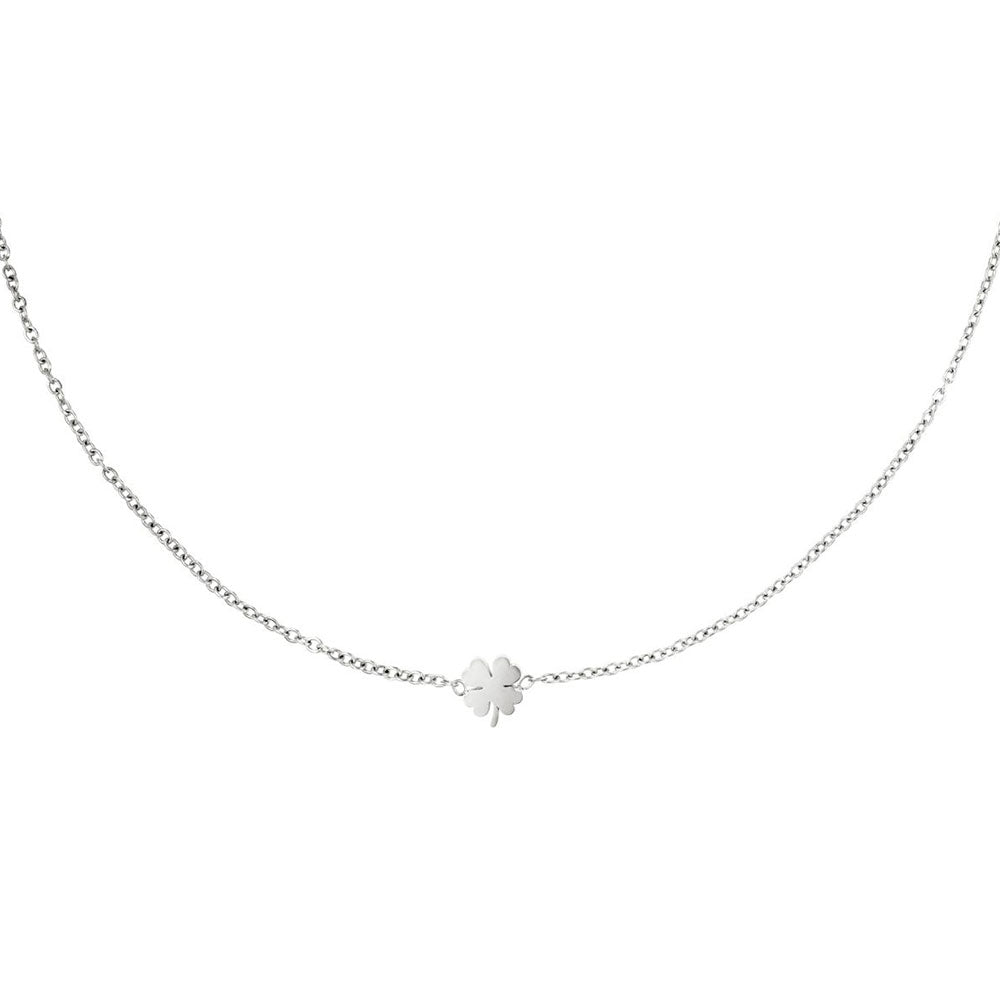 Ketten - Halskette mit mini Kleeblatt - Gold - K-0216204-gold - Beau Soleil Jewelry