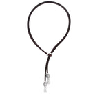 Ketten - Kette Bali individuell tragbar K256 - 50cm Schwarzes Leder - k256-bali-silber-schwarz-50 - Beau Soleil Jewelry