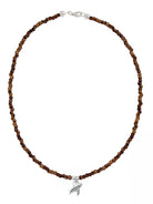 Ketten - 925 Silber Kette Flugzeug Anhänger Granat Rote Perlen - K501_plane_kette-granat - Beau Soleil Jewelry