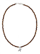 Ketten - 925 Silber kurze Halskette Aquablau Flugzeug Anhänger - K501_plane_kette_aquablau - Beau Soleil Jewelry