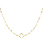 Ketten - Kette Edelstahl Glücksklee - Gold - KE1010-klee-gold - Beau Soleil Jewelry