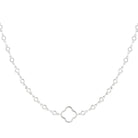 Ketten - Kette Edelstahl Glücksklee - Silber - KE1010-klee-silber - Beau Soleil Jewelry