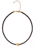 Schmuck Set’s - Schmuck Set Choker kurze Kette & Armband Smoked Topaz Matt - K265-topaz-set - Beau Soleil Jewelry