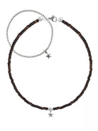 925 Silber Schmuck - Schmuck Set 925 Silber Kette & Armband mit Stern - 17 - Beau Soleil Jewelry