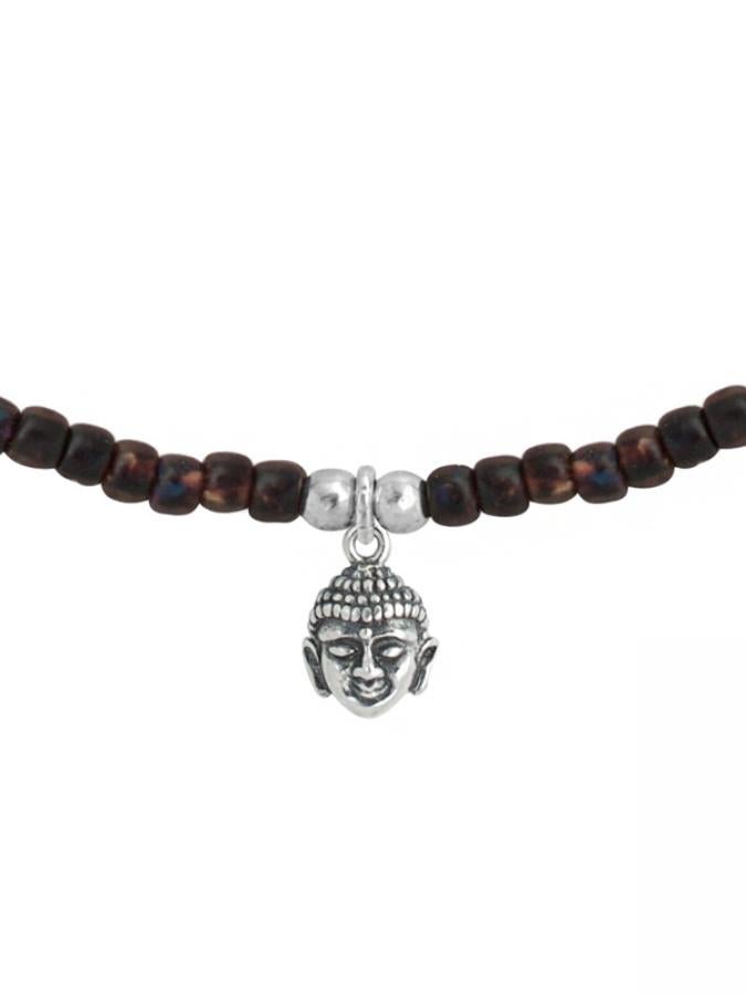 Ketten - 925 Silber Kette Buddha 2 - Bernstein - K501_buddha_bernstein - Beau Soleil Jewelry