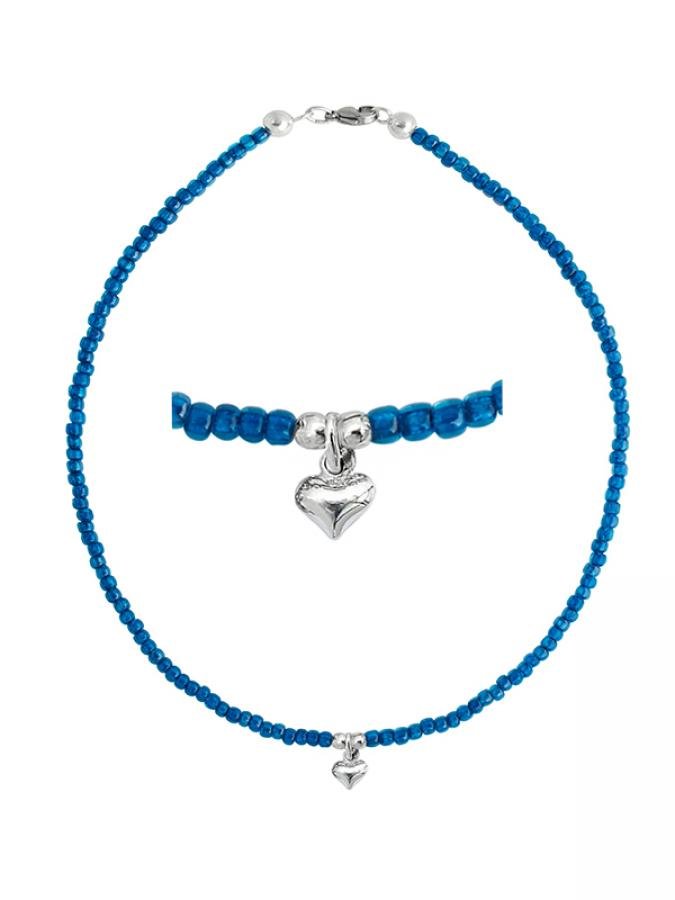 Ketten - 925 Silber Kette Herz Aquablue - Aquablue - K501_herz_blue-2 - Beau Soleil Jewelry