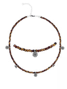 Ketten - Kette Choker mit Mandala Münzen - K510_coins - Beau Soleil Jewelry