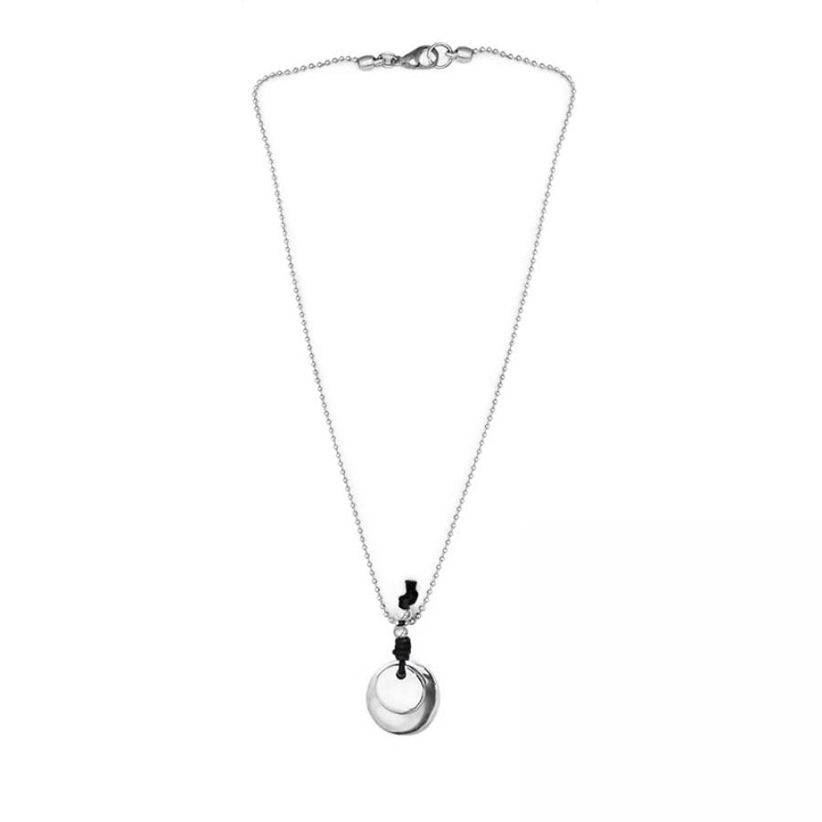 Ketten - Kugelkette Collier mit Münzanhänger - Braun - K224 - Beau Soleil Jewelry