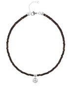Ketten - 925 Silber Kette Peace - Smoked-Topaz - K501_peace_Smoked Topaz - Beau Soleil Jewelry