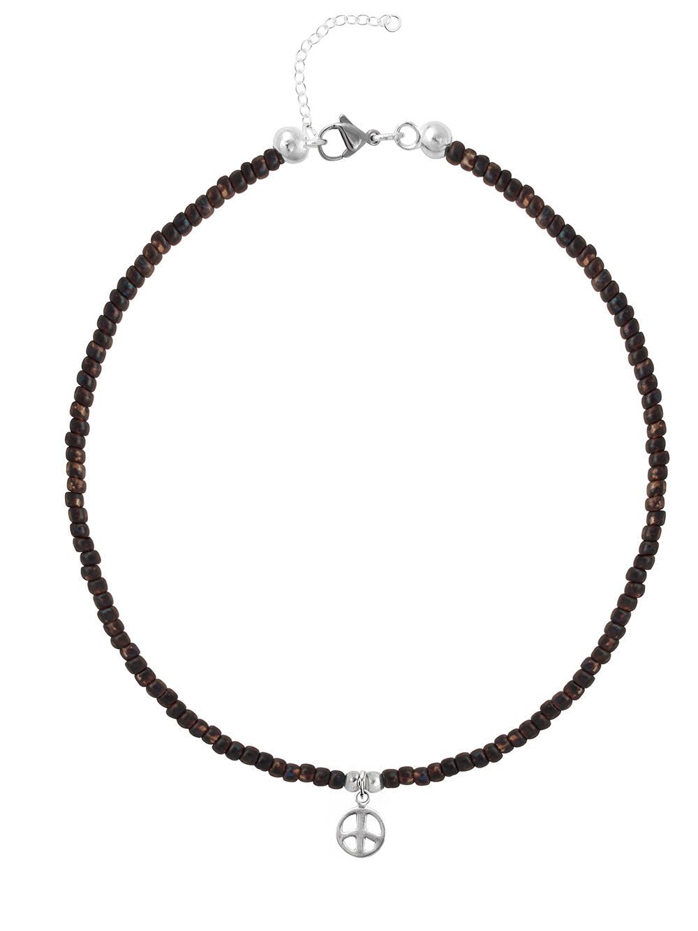 Ketten - 925 Silber Kette Peace 2 - Smoked-Topaz - K501_peace_Smoked Topaz-2 - Beau Soleil Jewelry