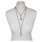 Ketten - Lederkette mit langem Anhänger K272 - Braun - K272 - Beau Soleil Jewelry