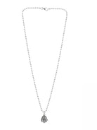 Ketten - 925 Silber Kugelkette mit Buddha - 42cm - k502_kugelk_buddha - Beau Soleil Jewelry