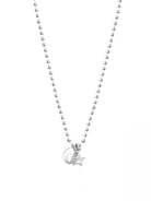 Ketten - 925 Silber Kugelkette Stern & Münze - 42cm - k502_kugelk_coin_stern - Beau Soleil Jewelry