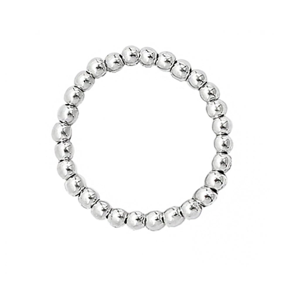 925 Silber Schmuck - Sterling Silber Kugelring - 50-51(XS) - R_000 - Beau Soleil Jewelry