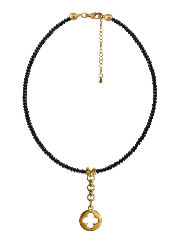 Ketten - Kurze Kette Collier Kleeblatt - Gold - k518-klee-gold - Beau Soleil Jewelry