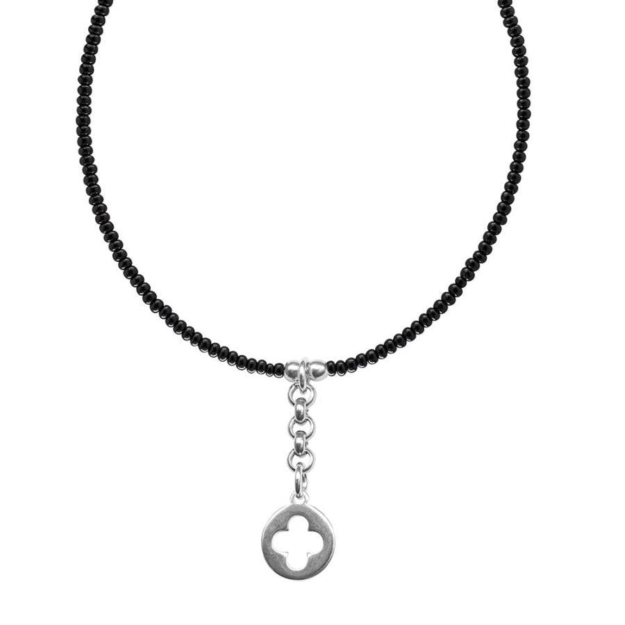 Ketten - Kurze Kette Collier Kleeblatt - Silber - k518-klee-silber - Beau Soleil Jewelry