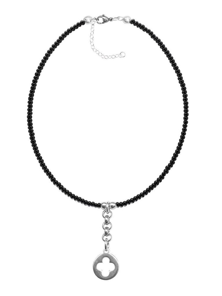 Ketten - Kurze Kette Collier Kleeblatt - Silber - k518-klee-silber - Beau Soleil Jewelry