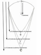 Ketten - Layerkette mit Stern, Mond und Herzanhänger - K310 - Beau Soleil Jewelry